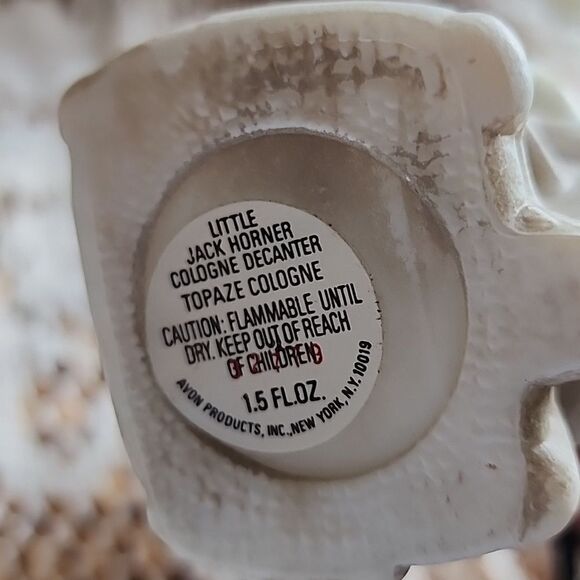 Vintage Set Of 2 Empty Avon Bottles Pink Ball Top & Little Jack Horner - Picture 7 of 7